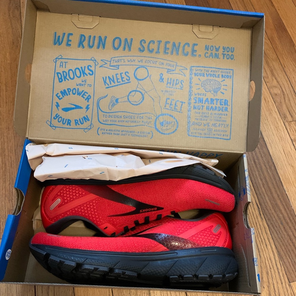 Brooks Men's Ghost 14 Running Shoes Red 11.5